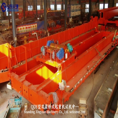 QDY雙梁橋式起重機(jī)試機(jī)!